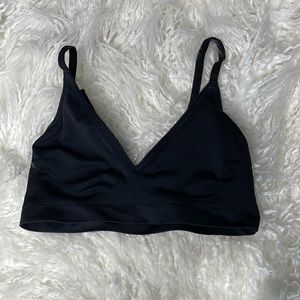 Gymshark seamless black bralette one size small